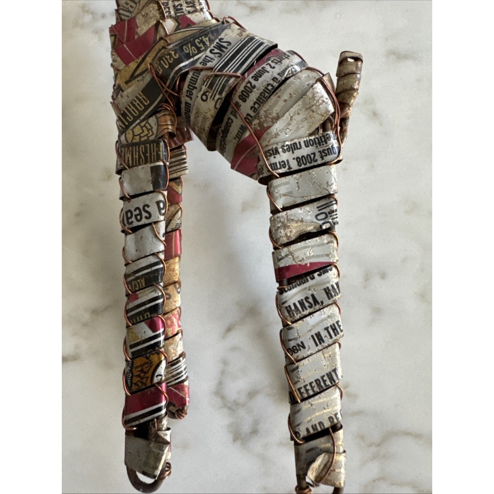 Giraffe Aluminum Can African Art Sculpture Safari 9 In - Picture 11 of 16